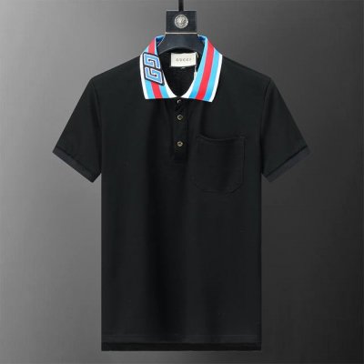Gicci 古驰 新款高品质翻领polo衫，金属Logo扣子，做工精致，官网同步，时尚百搭M-3Xl