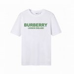 110 Burberry/巴宝莉字母印花短袖高版本，潮流高街情侣T恤，高克重纯棉面料，亲肤顺滑有厚实感，细节到位，款式时尚潮流！男女同款。 颜色：白色 黑色 s