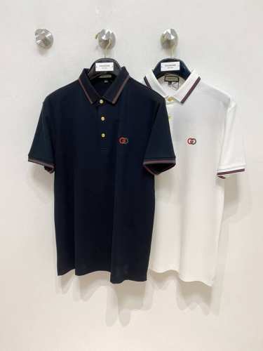 新品上市 古驰 2025Ss夏季新款字母Logo男士翻领polo衫！经典商务男款，高端男装的天花板级别的商务男款！简约时尚大气不失优雅，单穿内搭体面过人，品质控