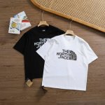 品牌：北面 The North Face 尺码：M-L-Xl-Xxl-Xxxl 颜色：白色-黑色 类型：男士运动速干T恤 材质：230克运动户外科技棉 领型：落