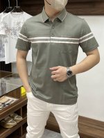 Burberry 巴宝莉-2540Ss夏季新款 时尚大爆款翻领T恤 休闲时尚外穿 内搭必备款 舒适好看上身可见 定制进口高端丝光面料 手感细腻丝滑有质感 上身舒