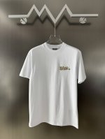 p90 dior 蛇年限定苹果蛇刺绣章仔短袖 采用纯棉12S精棉平纹面料，310G。刺绣图案以榻榻米刺绣工艺打底，刺绣采用特殊的单针排列方式，针迹紧密且平整，形