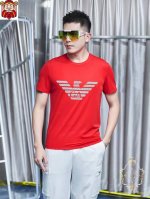 直 品牌 Armani 阿玛尼 胖子福音 原单男士休闲短袖T恤，2025春夏新品，定制胸前顶级Logo 工艺、搭配整件细节 品质及剪裁设计都堪称一流，定制进口丝