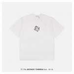 chanel 香奈儿 25Ss 速写线条Cc刺绣短袖 面料采用230克重精梳棉，定制32支1*1螺纹，成衣两遍水洗处理，面料舒适亲肤无异感，定制定染面料，纺织密