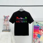 款号 S53 arcteryx始祖鸟 Skeletile Ss T-Shirt Women's Logo图案印花圆领美式复古透气速干排汗短袖 正肩袖T恤 *定制