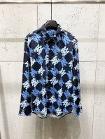 Cheny Amiri 25春夏新款 夏日海边拼色系列 高克重莫代尔棉数码直喷满字母图案印花 高品质长袖衬衫 码数：M-3Xl