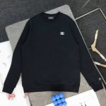 上新180 顶级复刻 高端定制 - Chanel 香奈儿 新款经典基础微标Logo刺绣休闲圆领卫衣 - 款号：66896 - 颜色：黑色 白色 - 购入原版开模