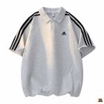 阿迪达斯 独家实拍上新夏季高品质三条杠凉感短袖Polo衫透气翻领商务休闲T恤翻领短袖，本季主打，货源充足，放心主推，高端品质，经典设计，做工出色，经典百搭，上身