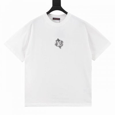 Louis Vuitton 路易威登 25Ss 简约Logo刺绣短袖T恤 购入原版开模打造，全套定制辅料，所有细节完美还原 定织定染260G纯棉双纱紧密棉面料，