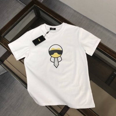 款号:F052 fendi 芬迪 25Ss 大师亲手设计潮牌新品印花圆领短袖T恤 春夏最新砖柜同步 Os落肩版型 - 260G双纱纯棉顶级面料 手感柔软 百分百