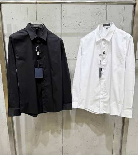 LV驴牌 25春夏新款秋冬款 定制字母金属拼接 高品质长袖衬衫 码数：M-3Xl