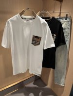 Burber*Y巴*莉2025春夏新品男女同款短袖T恤 重磅来袭 最近比较火热的环保纯棉面料制作而成 高端户外运动休闲系列 非常火热运动风潮 Bur最新研发的特