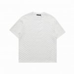 顶级复刻版本]品名: Louis Vuitton 路易威登 新款定位满印立体提花休闲圆领短袖T恤 款号：L 5 颜色：黑色 白色 尺码：S-Xl 春夏新款情侣款