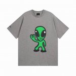 Balenciaga 巴黎世家2025 Ss 前面外星人后面笑脸直喷短袖T恤 本市场No.1的质量 真正天花板品质 全部原版开发注意细节图 避免被盗图商家混发