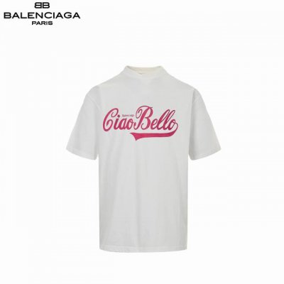 Balenciaga 巴黎世家 25Ss 可乐联名款短袖 采用进口机器织造而成，布面纹路及抓绒的独特性创造出完美的成衣效果 面料采用260克重 搭配320克1*