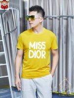 直 品牌 Dior迪奥 胖子福音 原单男士休闲短袖T恤，2025春夏新品，定制胸前顶级Logo 工艺、搭配整件细节 品质及剪裁设计都堪称一流，定制进口丝光棉面料