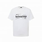 Balenciaga巴黎世家 前后幅立体印花短袖T恤 颜色：黑色 白色 码数：Xs-L 新面料 新版型 独家定织定染高克重300克面料 质感柔软舒适 Os落肩宽