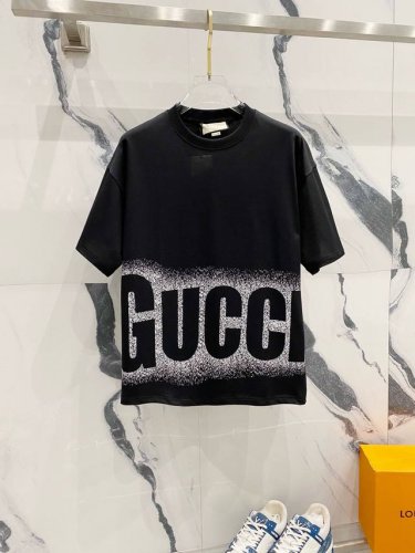 Gucci 古驰 25Ss大幅字母Logo星空短袖T恤 男女同款短袖T恤-顶级版本 可拿版对比区别市场通货 官方同步 高版本 高品质 纯原品质 原版面料 260