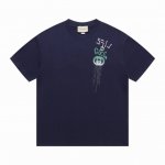 上新 顶级最高版本 Gucci古驰 经典罗马字母绣花短袖半袖 男女同款 情侣款 宽松版型 最高版本 原版面料 高版本 高品质 所有细节 面料辅料工艺 全部1:1