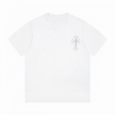 chromehearts 克罗心 25Ss圆领T恤 原版面料 官方同款 短袖T恤 定制280克同缸染面料 手感非常舒服 春夏最新砖柜同步 时尚又个性 超级百搭好