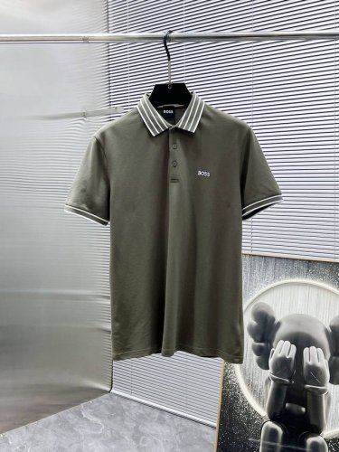 波士 Boss 2025Ss夏季新款 翻领短袖T恤 polo衫，高端版本！专柜定制面料 透气舒适度高，细节无可挑剔，品牌元素设计理念，体现高品质。手感细腻柔软！