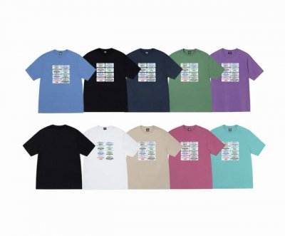 上新款号：S186 Stussy斯图西 Stussy 假日系列 Codes Tee 代码印花图案舒适圆领短袖T恤 男女同款 原版打造 细节高控 -面料精选220