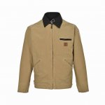 本地自取：390 carhartt/卡哈特 24Fw J97底特律夹克外套 采用水洗做旧效果卡哈特以旧为美夹克版型特点肩部款、衣身短 收腰袖子宽且略长 从背面看