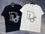 上新 Dior迪奥2025春夏新款印花字母Logo圆领短袖T恤 高版本高版本 280克精棉面料 全网独家首发 百搭款细节处理完美 进口印花Logo工艺 十分精致