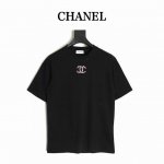 chanel 香奈儿 25Ss 雪花刺绣短袖T恤 面料采用定制240G 26支特滑双股精棉平纹高密无尘全棉布料 前幅高密度加厚 走线平整 代工品质 全套定制辅料
