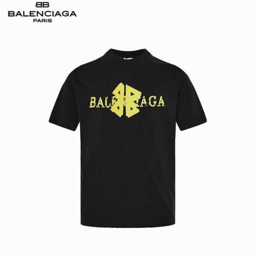 本地自取：160 balenciaga/巴黎世家 25Ss 撞色贴布绣花短袖 采用24S双纱赛尔棉，260G；搭配32S双纱1*1 螺纹，300G。赛尔棉也称为