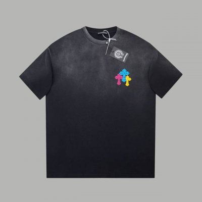 ch*Ome Hearte 25Ss早春新款 立体海绵厚版克罗心Logo短袖 轻奢主义 男女日常通勤穿搭必备单品 正确版本 欢迎对比 详细特征 320克100%