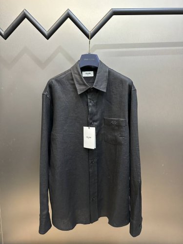 Celine 赛琳亚麻宽松衬衫