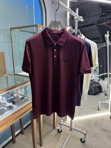 上新 25Ss G家 早春新款起脚中珠面料 Polo 原版定制 进口纱线色染 经典百搭 码数48-56