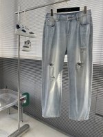 Ch 克罗心高端定制、2025早春最新款阔腿直筒牛仔裤 柜台同步发售 进口固色面料 原版定制复刻 客供五金辅料 原单品质 重工洗水 做工走线精细 上身绝佳！ 优