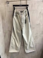 3087# 顶级版本Balenciaga25Ss春夏新款巴黎世家水洗抽绳牛仔面料拼接运动梭织面料.水洗怀旧溜须.手感柔软.宽松版本.百搭套装.牛仔拼接梭织.男女