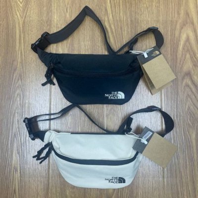 the North Face Tnf北面户外旅游运动休闲多功能腰包胸包单肩包斜挎包 颜色：黑色 米色 尺寸：33X17X08 Cm 761