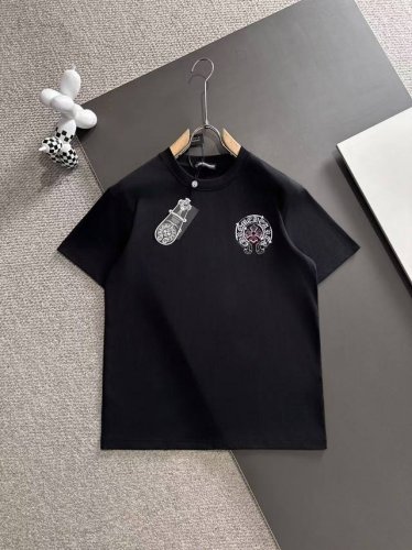 chrome Hearts* 2025春夏款上新 原高版本 克罗心 面料采用260克高密度纯棉 不变形 不缩水 工艺介绍：双线走位 前面后面经典马蹄精密百灵达刺