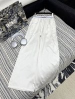 爆款现货 原单高品质 Loe*｜25新款撞色松紧织带休闲裤 颜色百搭高级 定制拼接腰头尽显高级随意感 视觉盛宴 四季必入的百搭单品 订制暗纹面料，质感巨好，慵懒
