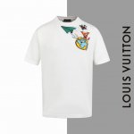 款号#Z30 Lv小飞机圆领针织短袖 Louisvuitton官网一致款式 面料：仿羊毛精品纯棉针织 同缸同色织染螺纹 颜色一致 配套：三标齐全 纸板 油纸 码
