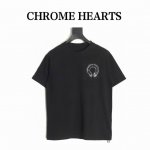 Chrome Hearts 克罗心 中空浮雕马蹄短袖T恤 采用直喷进口机器印花 五金辅料均开磨定制 正确配置 黑色2025克罗心正品包装 280克定制定染双纱棉