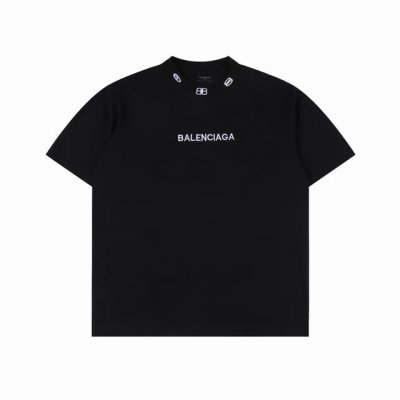 Balenciaga巴黎世家 25Ss领口双B刺绣Logo圆领短袖T恤 码数：Xs-L