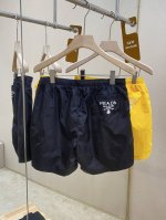 主推 p*Ada 男士休闲短裤 官网柜台同步售卖 高端品质 简洁时尚百搭 字母Logo激光切割工艺设计 做工精细 舒适透气凉爽 上身有型超帅气 居家旅行户外必备