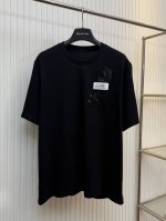 mm6 马吉拉 25Ss小众设计美式复古做旧胶带印花圆领短袖T恤 Size：S M L