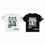 260G双纱高版本 最高版本Lv前后音乐人直喷印花圆领短袖 Louisvuitton官网Zp同步新款T恤 面料采用32支双纱260克高克重纯棉面料 同缸定织定染