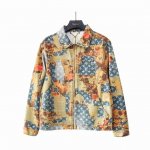 实拍细节图+尺码表 Louis Vuitton 路易威登玫瑰花卉满印老花牛仔夹克外套 不规则拼接破坏效果顶尖限量单品贸易公司渠道稀出，新款满幅经典老花标识蓝色绗