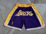 款号K03 顶级刺绣版本 白底细节图 Just Don Nba Los Angeles Lakers Team Shorts 科比詹姆斯主场客场Nba 洛杉矶湖