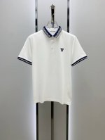 Bv25Ss新款春夏短袖翻领T恤polo，最高版本客供定制高端朱地面料简单时尚款，螺纹拼色螺纹配色超级好看！胸前Bv标识刺绣经典Logo简单大方的款式！满满的高