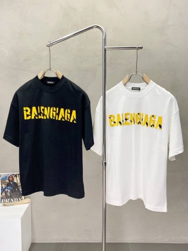 Balenciga巴黎世家独家专供新款原单男士休闲短袖 高端定制 高版本 时尚百搭爆款进口面料 手感超柔软细腻 穿着亲肤舒适 高端精品 代工厂p精细做工 上身非