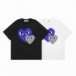 comme Des Garcons川久保玲play爱心印花夏季短袖T恤衫 颜色： 白色 黑色 尺码：M L Xl Xxl 价格p： 三标齐 款号：Cj34