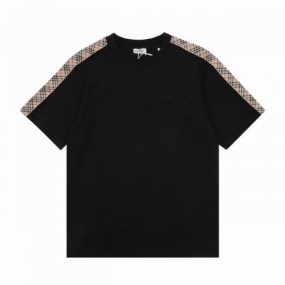 burberr* Bbr 格纹织带拼接短袖 尺码Xs-L